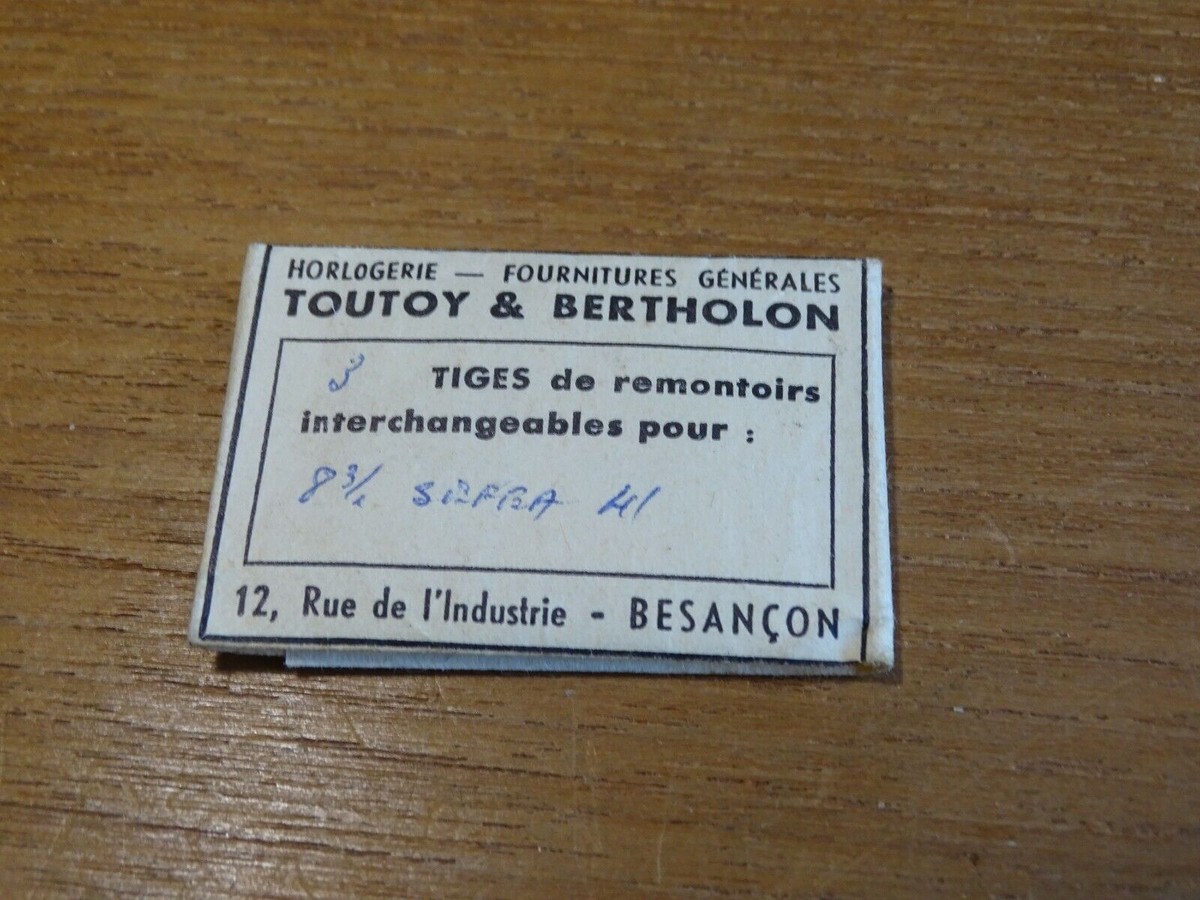 Tige De Remontoir Pour Montre SEFEA 52 – Pièce Neuve Sans Emballage