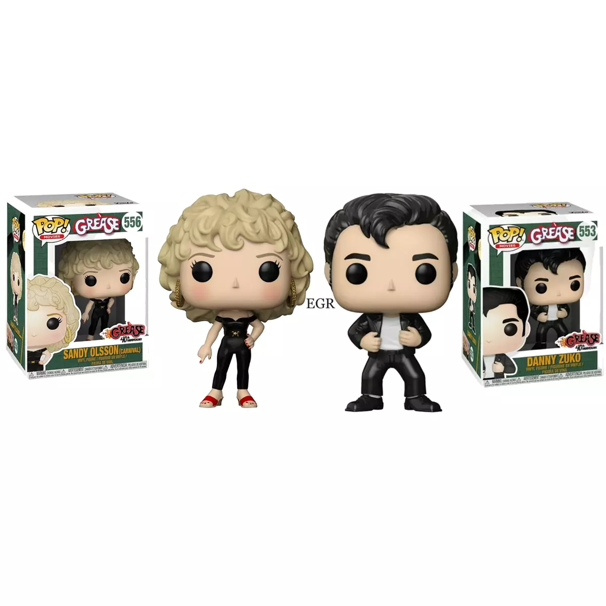 FUNKO POP! GREASE - DANNY ZUKO AND SANDY (CARNIVAL) SET | eBay