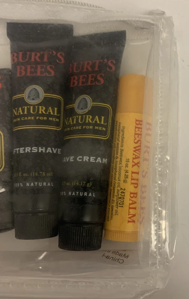 (1) Kit de viaje natural para hombre Burt’s Bees difícil de encontrar ¡Nuevo! SELLADO como en la foto Foto 3 de 3