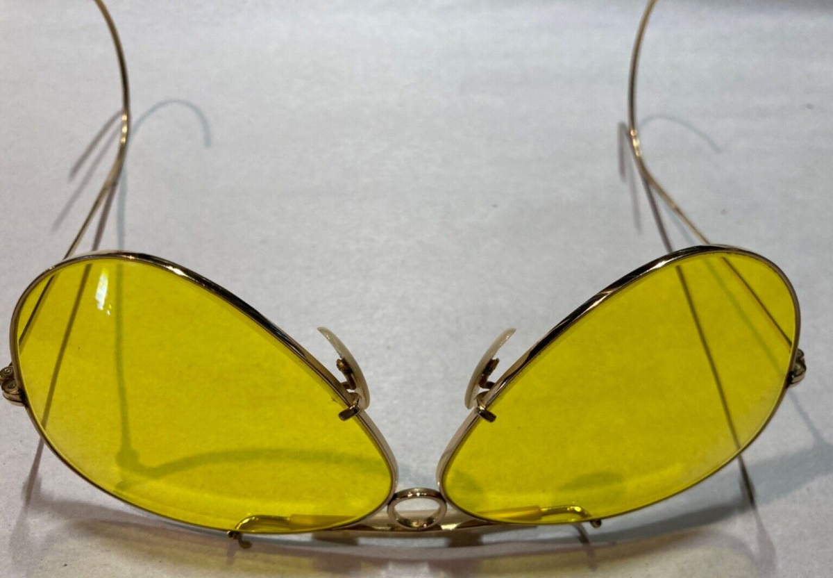 Vtg Ray-Ban B&L 1/10 12k GF Kalichrome Bullet Hole Shooter