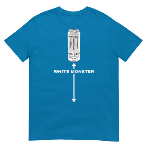 White Monster Funny Joke Man Friends T-Shirt - Picture 10 of 17