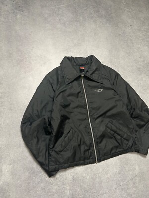 Womens Vintage 90s Diesel Logo Cropped Zip Up Bombers Y2K Womens Vintage 90s Diesel Logo Cropped Zip Up Bombers Y2K