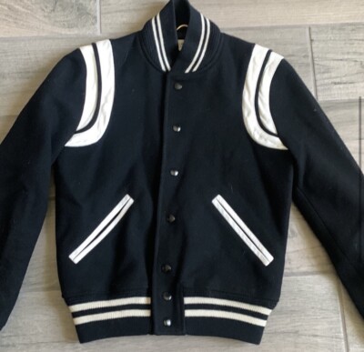 Saint Laurent Teddy Bomber Jacket Women's size 34 | eBay