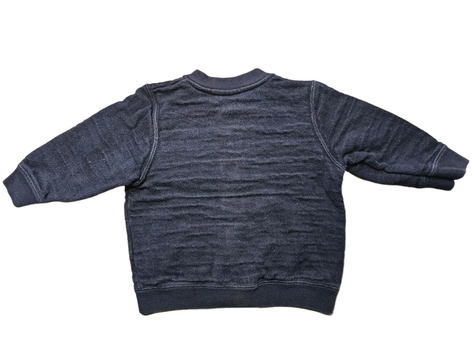 Dulzura Original Petit Bateau Bebé Chaqueta Sudadera Talla 6M 68 Azul - Imagen 2 de 2