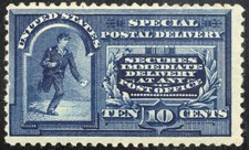 US Stamps # E4 Special Delivery MLH F-VF Fresh And Scarce Scott Value $900.00