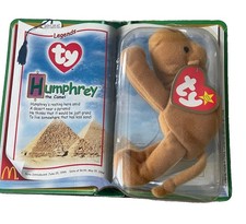 Authentic TY Beanie Baby HUMPHREY Camel New in the Sealed Case RARE