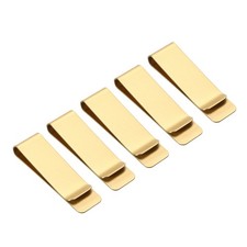 Clip Holder Pen, 5pcs Stainless Steel Wallet Pencil Slot Case, Copper