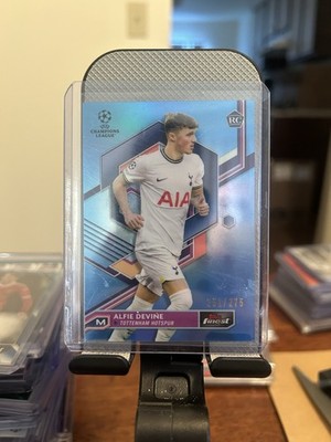 Alfie Devine 2022-23 Topps Finest Blue Refractor Rookie RC /275 #119