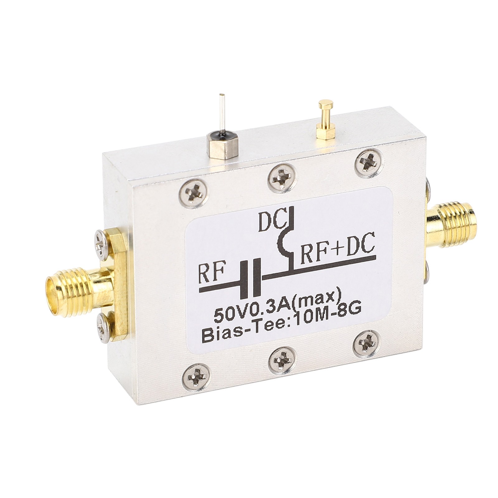 Bias Tee 10MHZ To 8GHz 300mA RF DC Block Coaxial Bias Tee For Broadband