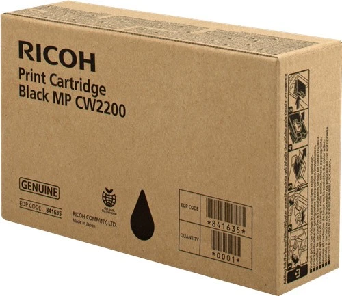 Original Ricoh Cartouche D'Encre 841635 Noir Pour Lanier MP CW 2200 2201 - Photo 1/1