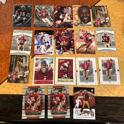 San Francisco 49 ers 18 Card Lot W/ Inserts Joe Montana Jerry Rice Steve Young +