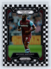 Michail Antonio 2023-24 Panini Prizm EPL Soccer Black White Checkerboard SP #227