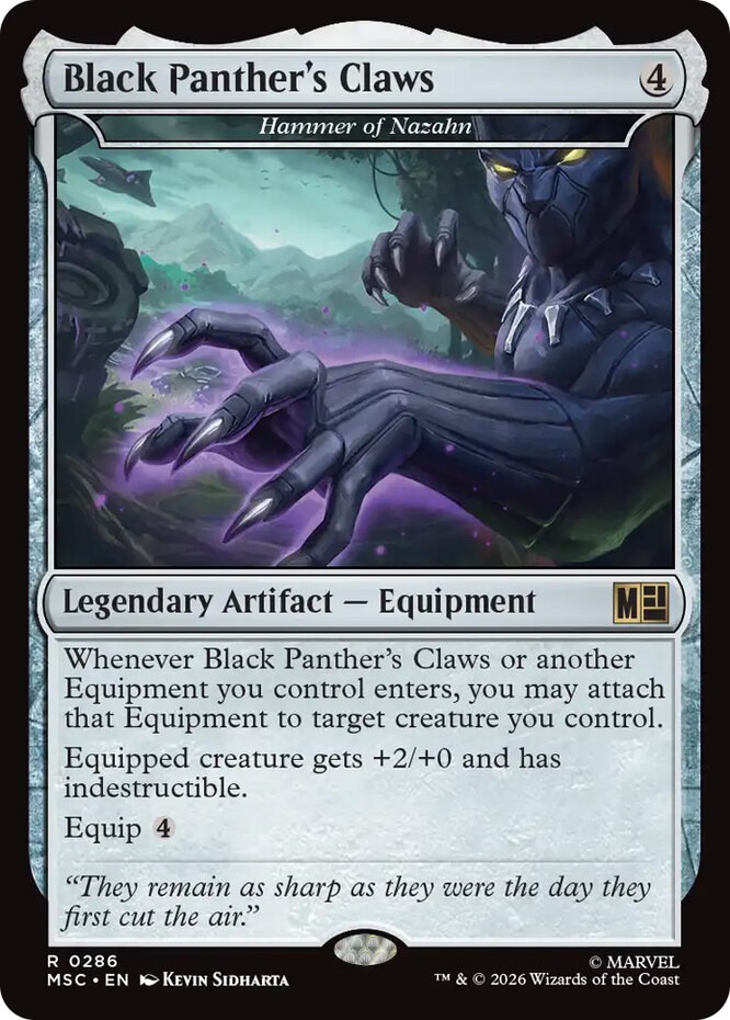 Black Panther's Claws - Hammer of Nazahn NM-Mint Commander: Marvel Super Heroes