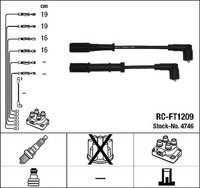 NGK 4746 ZüNdung Kabel Kit FüR Alfa Romeo, Chrysler, Fiat, Ford, Lancia