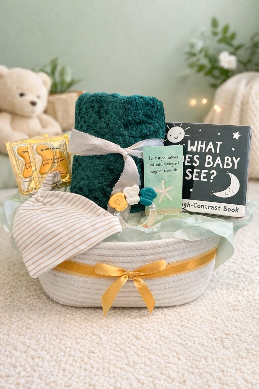 Luxury Newborn Baby Gift Basket Baby Shower Gift Set for New Parents
Opens in a new window or tab