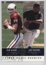 2002 UD Superstars First Class Rookies Gold /250 Josh McCown Jose Valverde 0c2