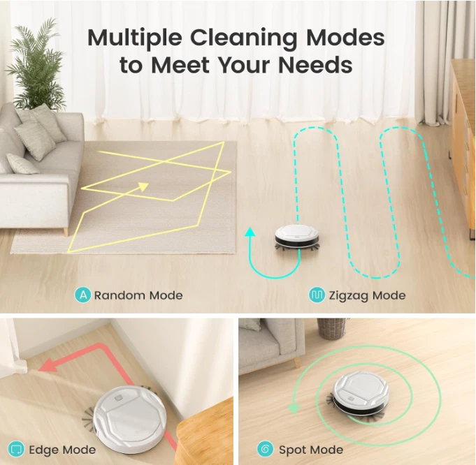 LEFANT Saugroboter M210, Mini-Saugroboter, 120 Min. Laufzeit, 2200Pa Saugkraft - Bild 2 von 4