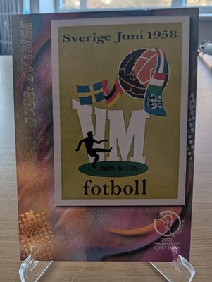 WM 1958 Schweden Poster Panini WM 2002