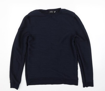 Topman Herren Pullover Pulli blau gestreift Größe S