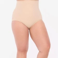 Ruby Ribbon Everyday Shape High Waist Brief Matte Beige S style 3069