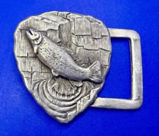Engraved Fish on Arrowhead Replacement Western Ranger Buckle for your 1" Belt