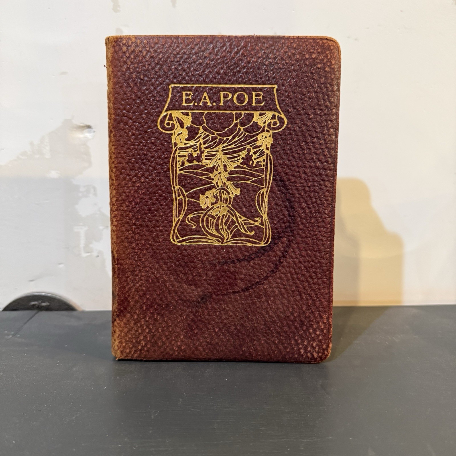 1902 EDGAR ALLEN POE COMPLETE POETICAL WORKS LEATHER BOUND LENORE THE RAVEN