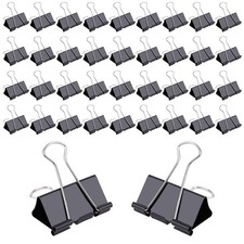 144 Pcs Binder Clips, 1-Inch Medium Paper Clamps for Document Clamp, File, Wi...