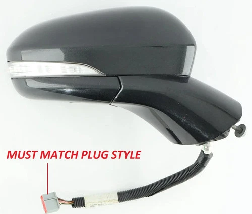 13 - 14 Ford Fusion Heated Passenger Mirror Turn Signal Dark Side