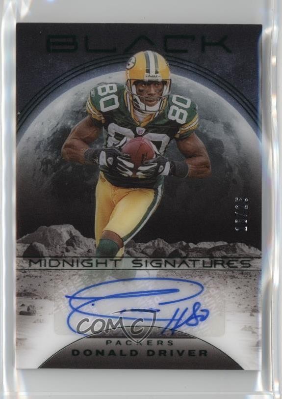 2024 Panini Black Midnight Signatures /49 Donald Driver #MS-DDR Auto 1cz3