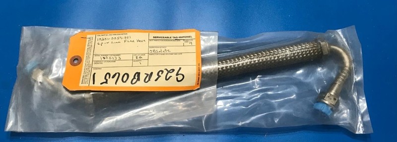NASA Hardware Space Shuttle Era Flex Line Hose Tag