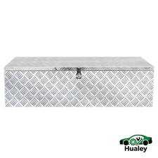 Trailer Tongue Storage Box 39x13 Silver Aluminum Heavy Duty Construction