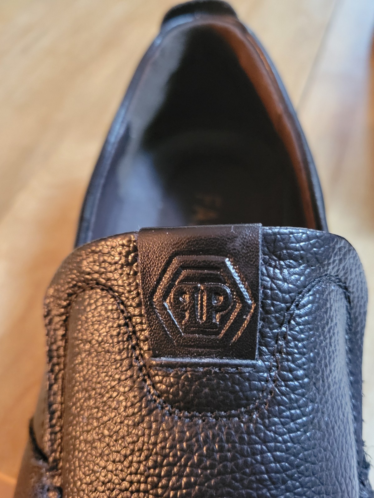 Stylish Black Pebbled Leather Loafer By Phillip P… - image 14