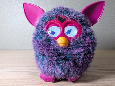 2012 Hasbro Furby Boom Purple Pink Speckled VOODOO Magic Talking Toy