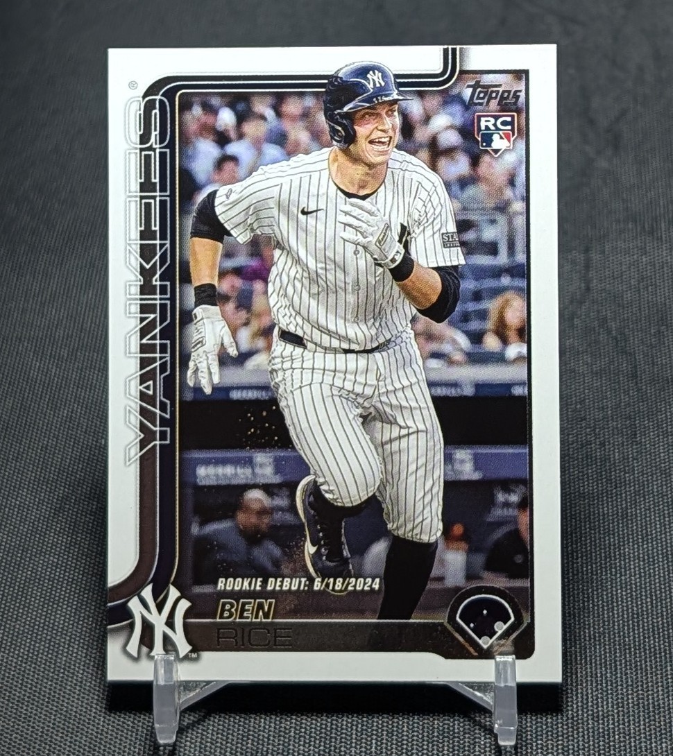 Ben Rice Debut Rookie RC 2025 Topps Update Series Baseball Card #US25 Yankees