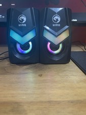 Marvo Scorpion RGB Gaming Speakers 2.0 Stereo USB Powered PC Desktop Sound