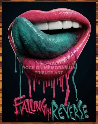 Falling In Reverse   Tribute Art   Premium Aluminum Metal Sign   11 x 14