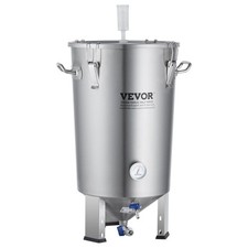 VEVOR 304 Stainless Steel Kettle, 8 GALLON Beer Brew Fermentor, Brew Bucket Ferm