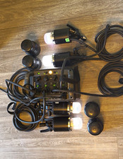 Profoto D4 2400 2400W Power Pack Kit w/ 4 Flash Heads, Built-In Slave, Cables