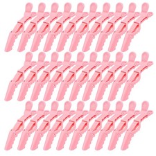 30 Pack Pink Alligator Hair Clips Styling Sectioning Large Salon Pro Barber