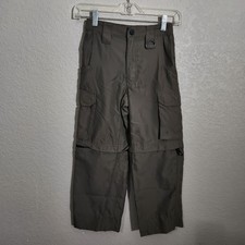 Boy Scouts Convertible Cargo Pants Zipper-Off Legs Olive Green Size XS Adjust