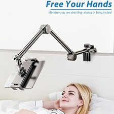 Long Arm Tablet Stand Phone Holder Lazy Bed Desk Mount For iPad iPhone Samsung