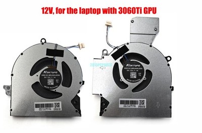 New HP Omen 16-B 16-C CPU / 3060Ti GPU Cooling Fans DC 12V M75487-001 M75488-001