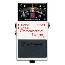 BOSS TU 3 Chromatic Tuner Pedal Sharp 21 Segment LED Meter Pitch Tuning