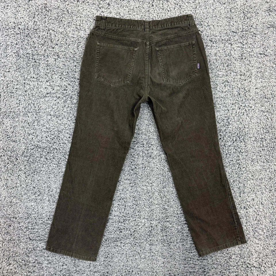 Patagonia Pants Mens 34x30 Brown Corduroy Straight Leg 5 Pocket Organic Cotton - Image 2 of 4