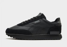 Image of Puma Future Rider Perforated UK 7-9.5-10-11 Leather Black Trainers