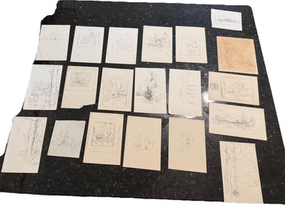 Alfred  Prust English Graphite Ink Drawings Sketches (20)