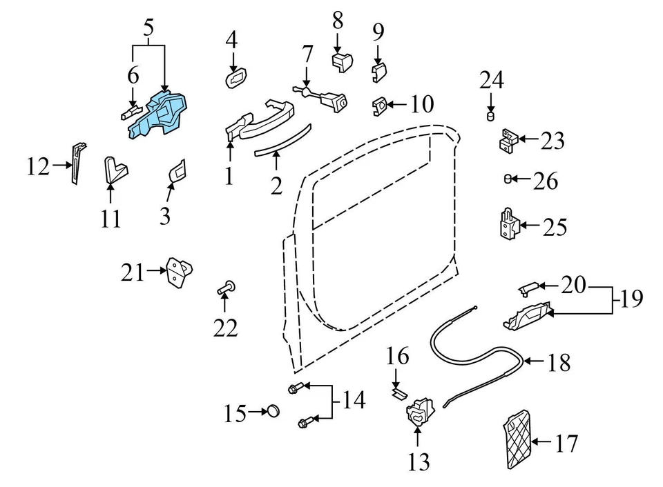 2007-2015 AUDI Q7 - REAR LEFT DOOR / Window SUN Shade TRIM 4L0861333 - Image 3 of 4
