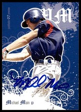 Michael Main 2007 Justifiable Preview #9 Texas Rangers Autographed Signed Card