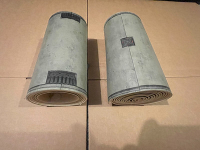 2 x Warhammer 40k Urban Roads Classic Scenery *gebraucht Game Workshop