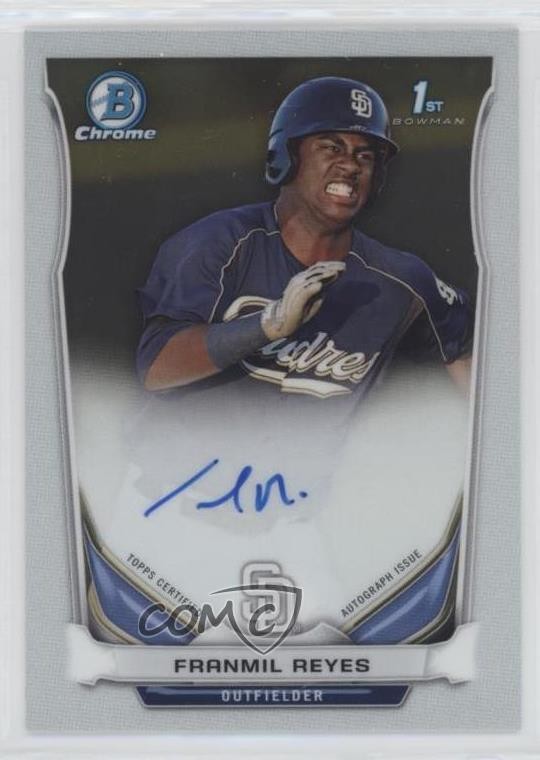 2014 Bowman Chrome Prospect Auto Franmil Reyes #BCAP-FR Auto 8at